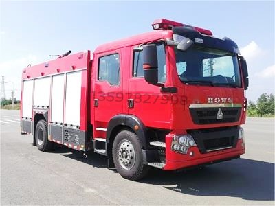 豪沃6噸水罐消防車