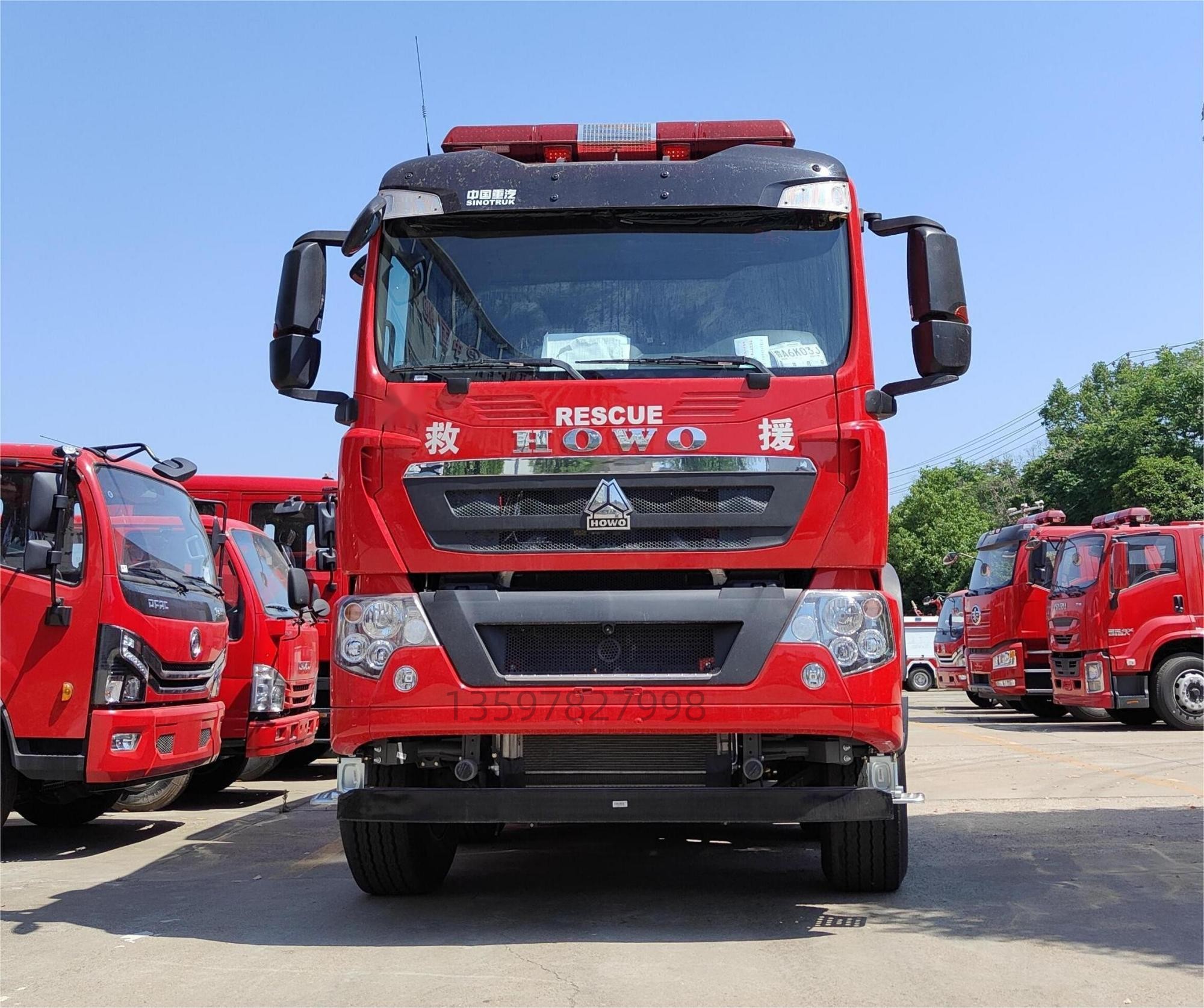 豪沃雙排18噸泡沫消防車